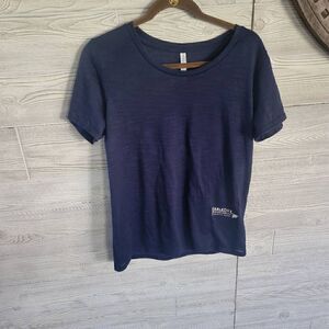 Fabletics Classic T Shirt Navy Womens SZ M Logo